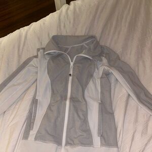Light gray and white vintage lululemon jacket